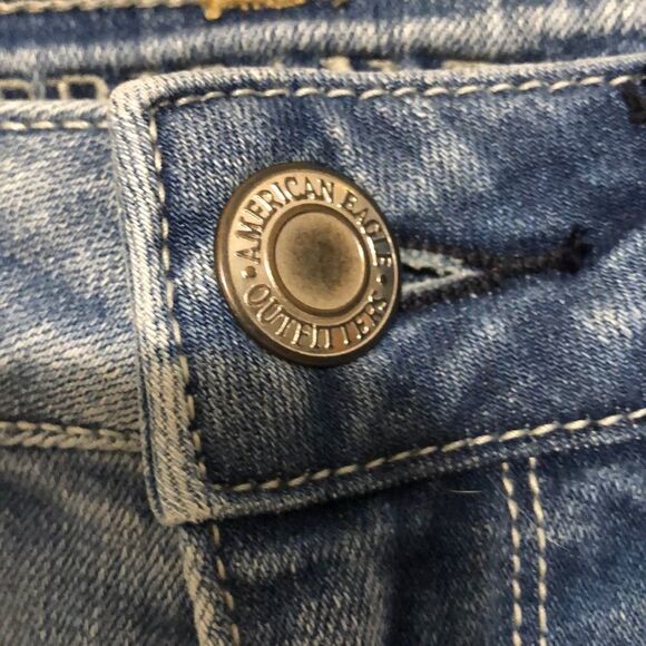 American Eagle Hi Rise Skinny Jeans size 0 - Picture 4 of 7